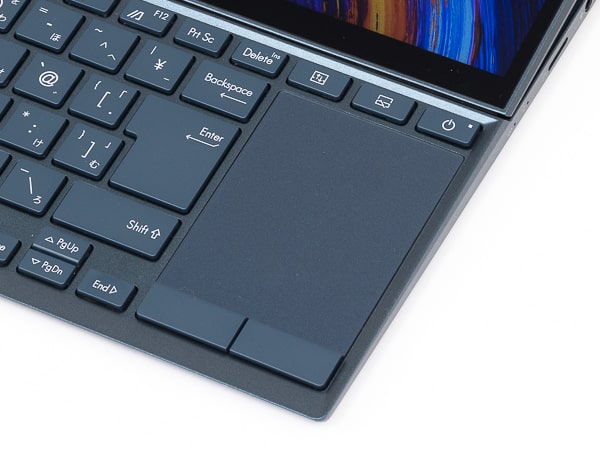 ZenBook Duo 14 UX482EG　タッチパッド