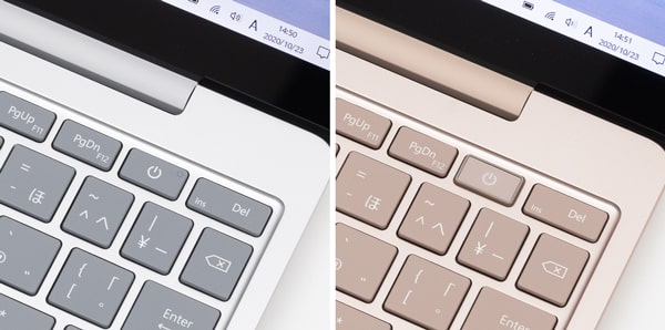 Surface Laptop Go　指紋センサー