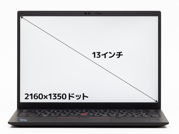 ThinkPad X1 Nano　画面サイズ