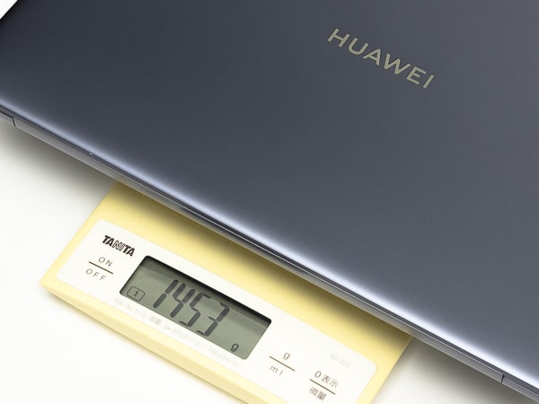 HUAWEI MateBook 14 2020　重さ