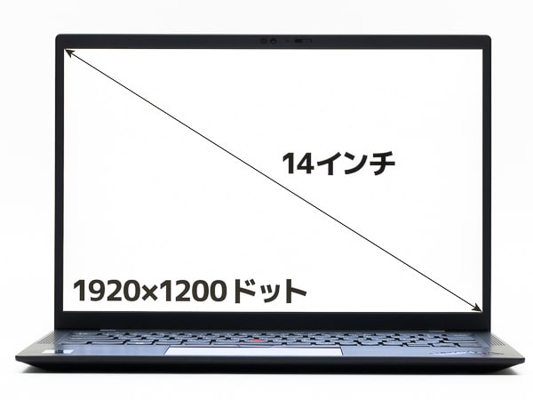 ThinkPad X1 Carbon Gen 9　画面サイズ