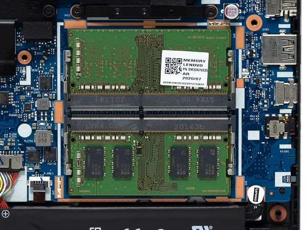 IdeaPad Gaming 350 15 (AMD)　メモリースロット