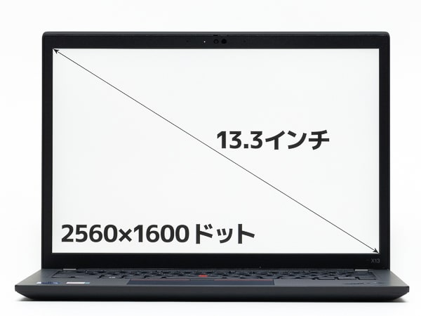 ThinkPad X13 Gen 2 画面サイズ