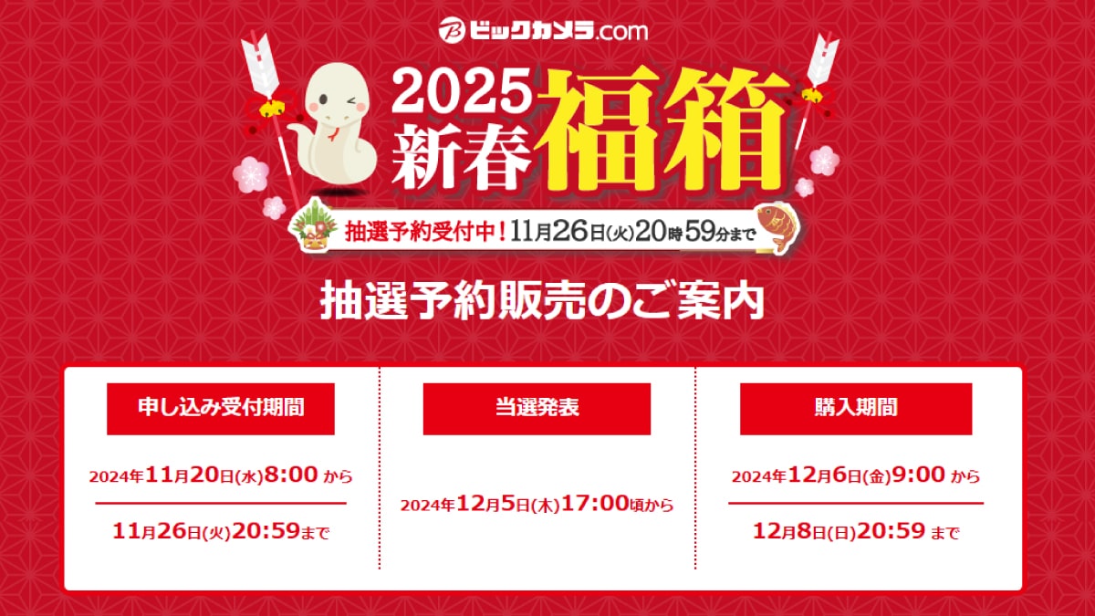 パソコン福袋2025 ビックカメラ