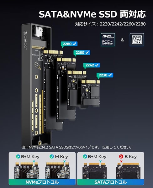 ORICO M.2 SSDケース　セール