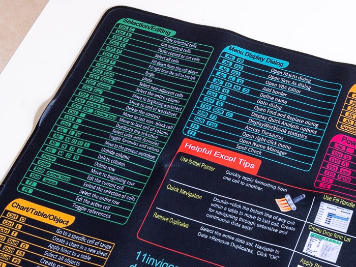 ショートカットキーマウスパッド