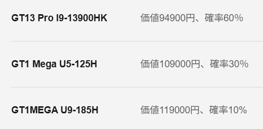 GTシリーズ福袋