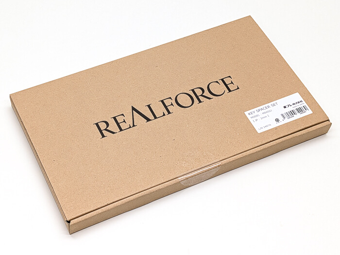 REALFORCEキースペーサー(2mm)を1ヵ月使ってみた感想