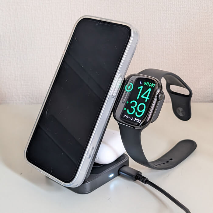 Amazon Basics 25W Qi2.2認定スリーインワンワイヤレス充電ステーション