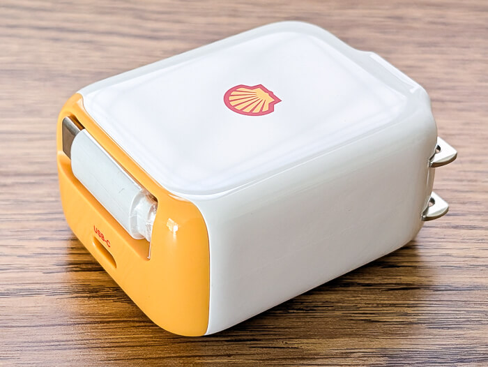 Shell 30W 充電器 Type-C 2ポート 巻き取り式ケーブル70cm（SWC35）