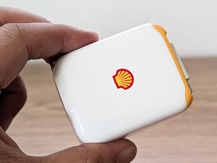 Shell 30W 充電器 Type-C 2ポート 巻き取り式ケーブル70cm（SWC35）